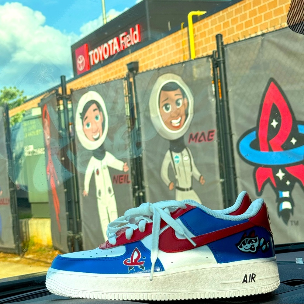 Custom Trash Panda Nike Air Force 1 W Sz 8.5/ Y7